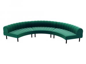 CESS-074 | Emerald Velvet Curve Sofa