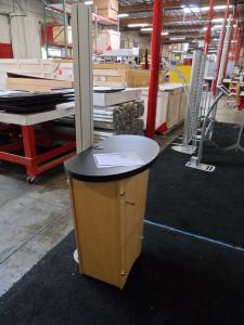 LTK-1139 Tapered Workstation with Locking Storage -- Image 1