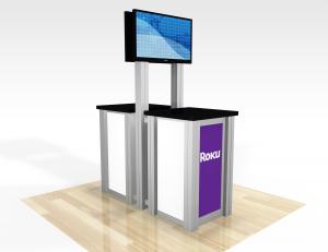 RE-1257  /  Double-Sided Pedestal Kiosk